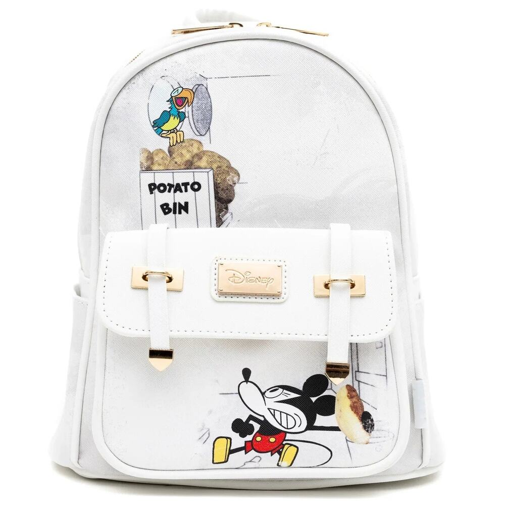 Disney White and Gold Backpack